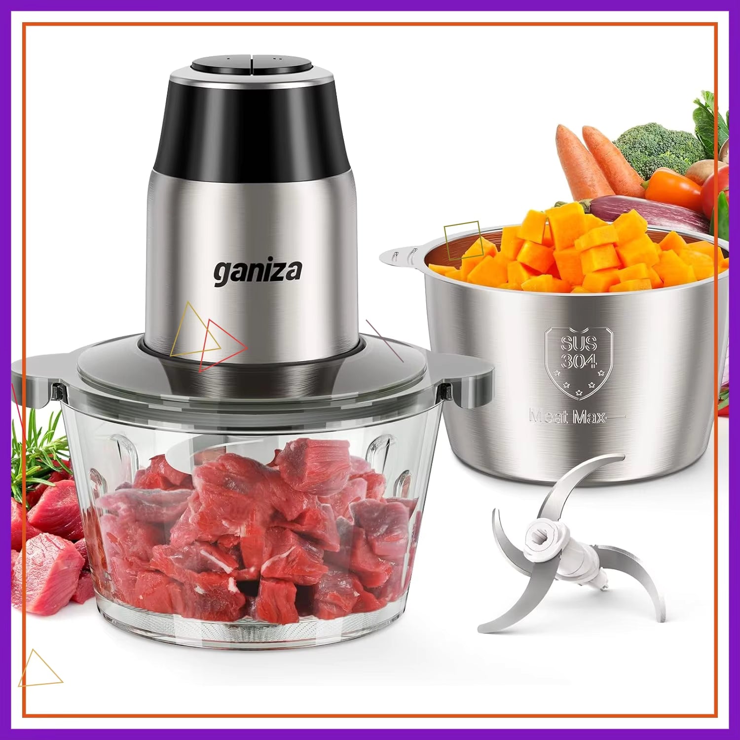 Electric Vegetable Chopper & Dicer